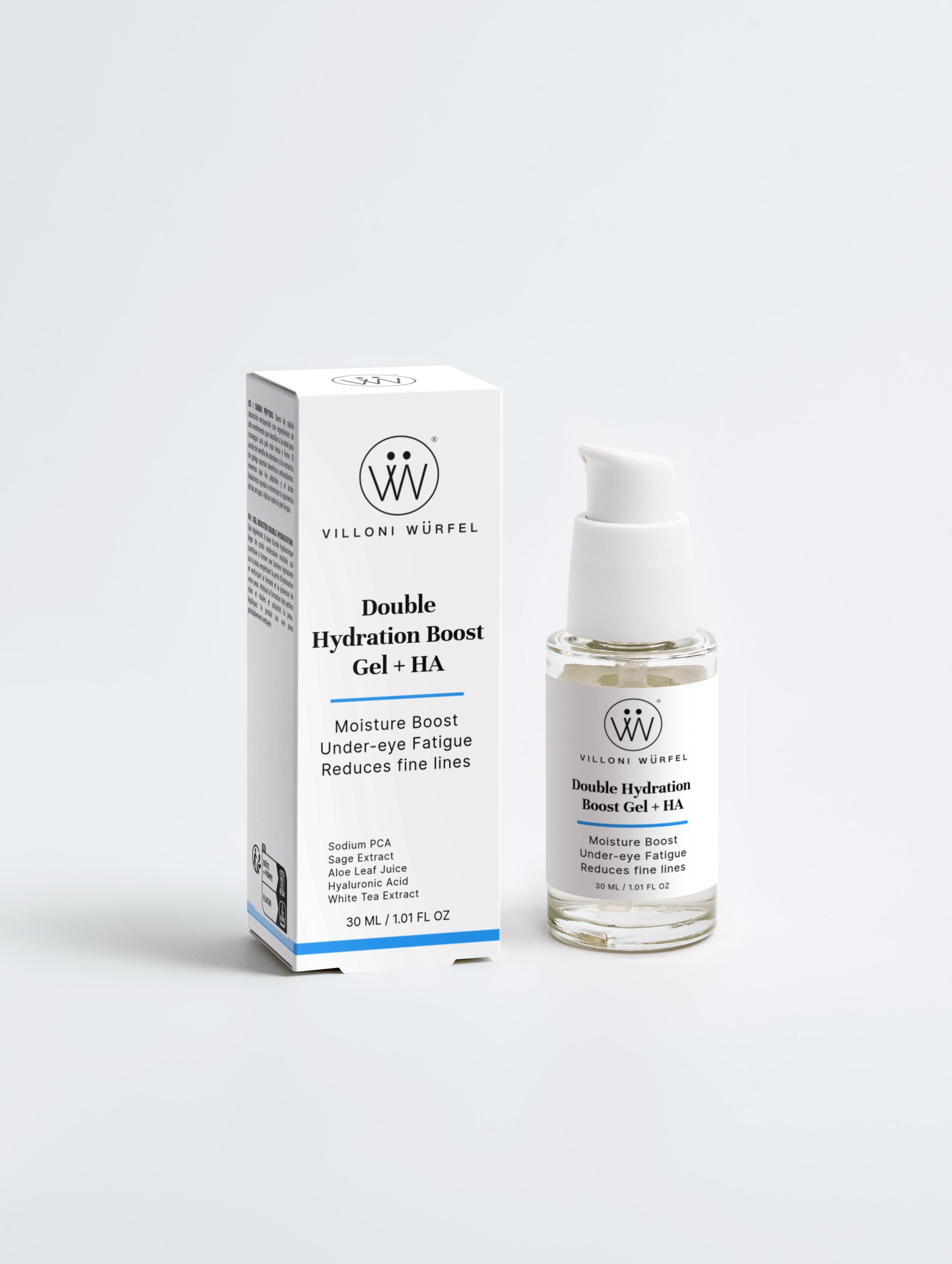Villoni Wurfel Double Hydration Boost Gel + HA Skincare