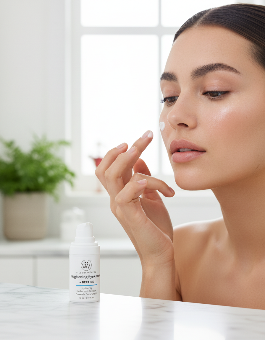 Applying Villoni Wurfel Brightening Eye Cream - How to Use