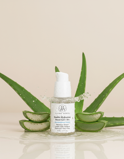 Villoni Wurfel Double Hydration Boost Gel + HA - Hydration with Water and Aloe