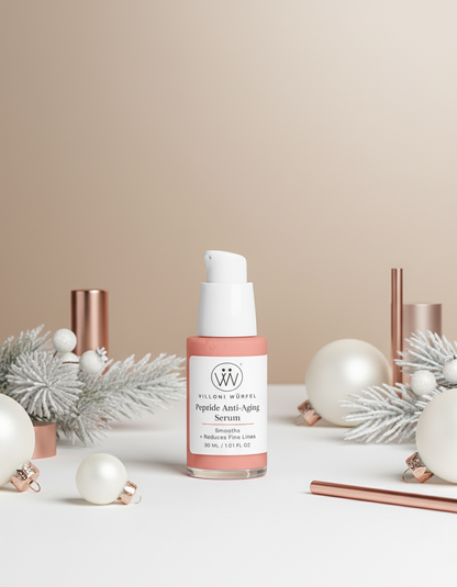 Christmas setting with Peptide Anti-Aging Serum
