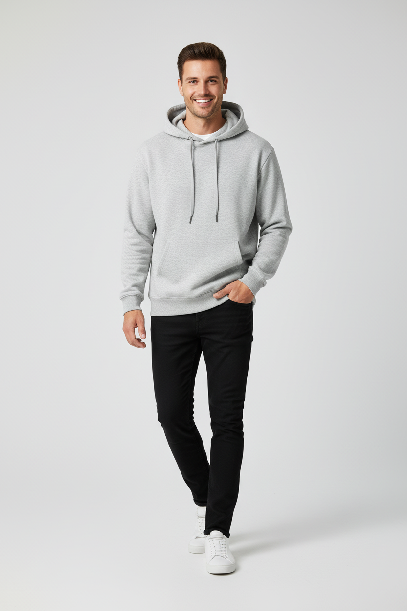 Men's Classic 100% Cotton Hoodie