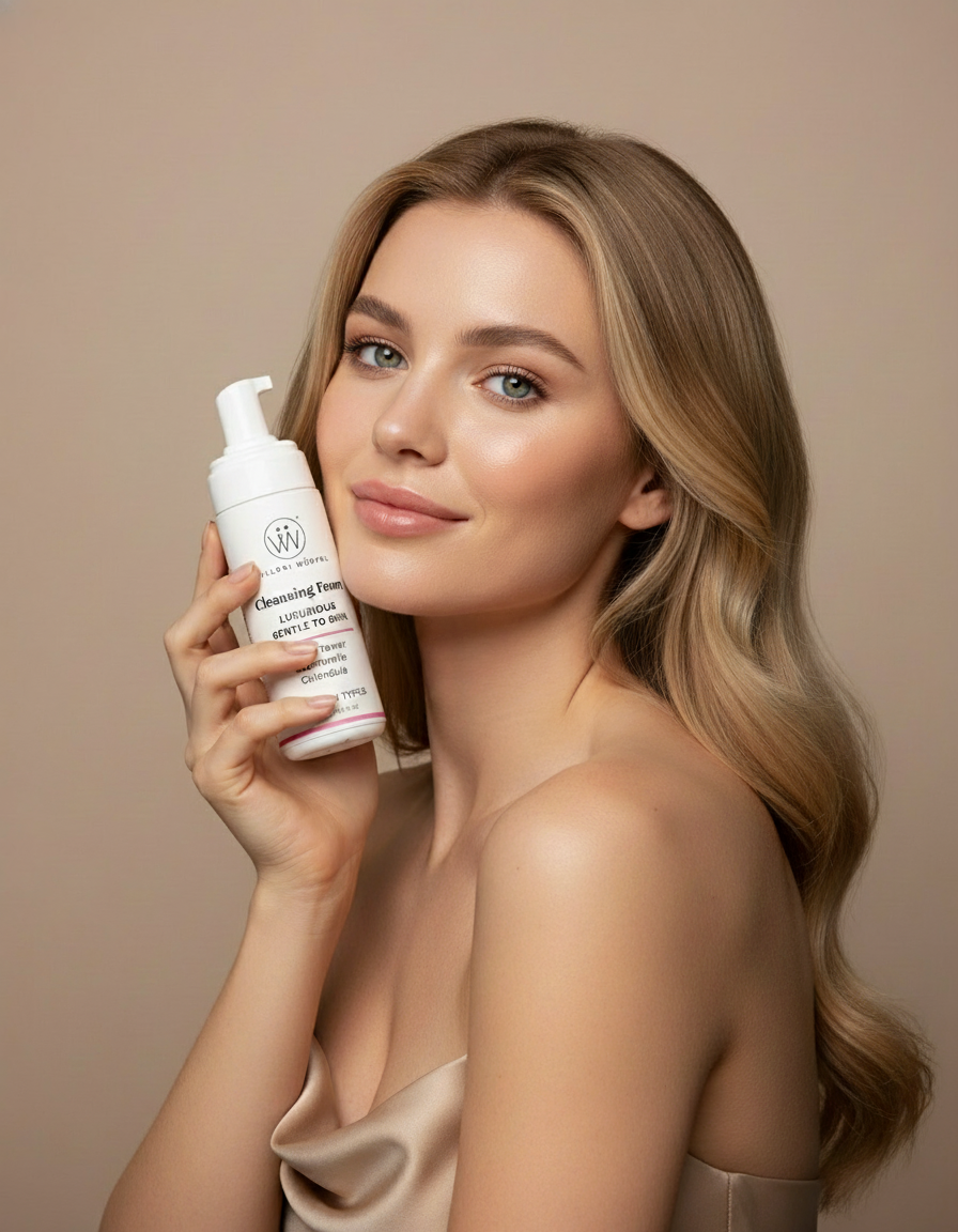 Luxury portrait with eyes open - Cleansing Foam