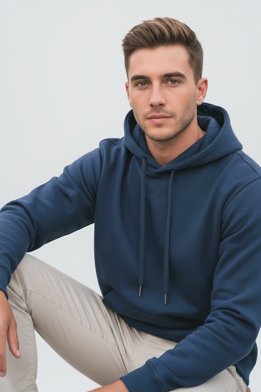 Men's Classic 100% Cotton Hoodie