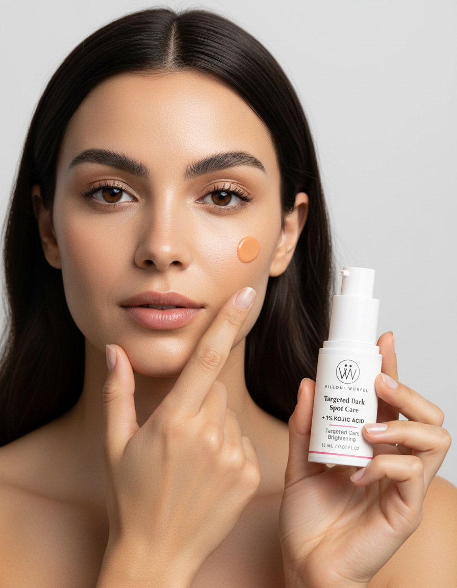 Single application of orange cream